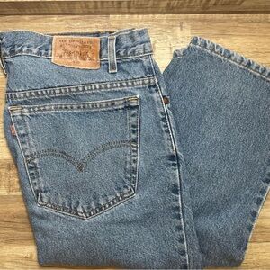 Vintage Levis 540 Brown Tab Relaxed Fit Denim Jeans Men Tag 38x32 - Actual 37x32